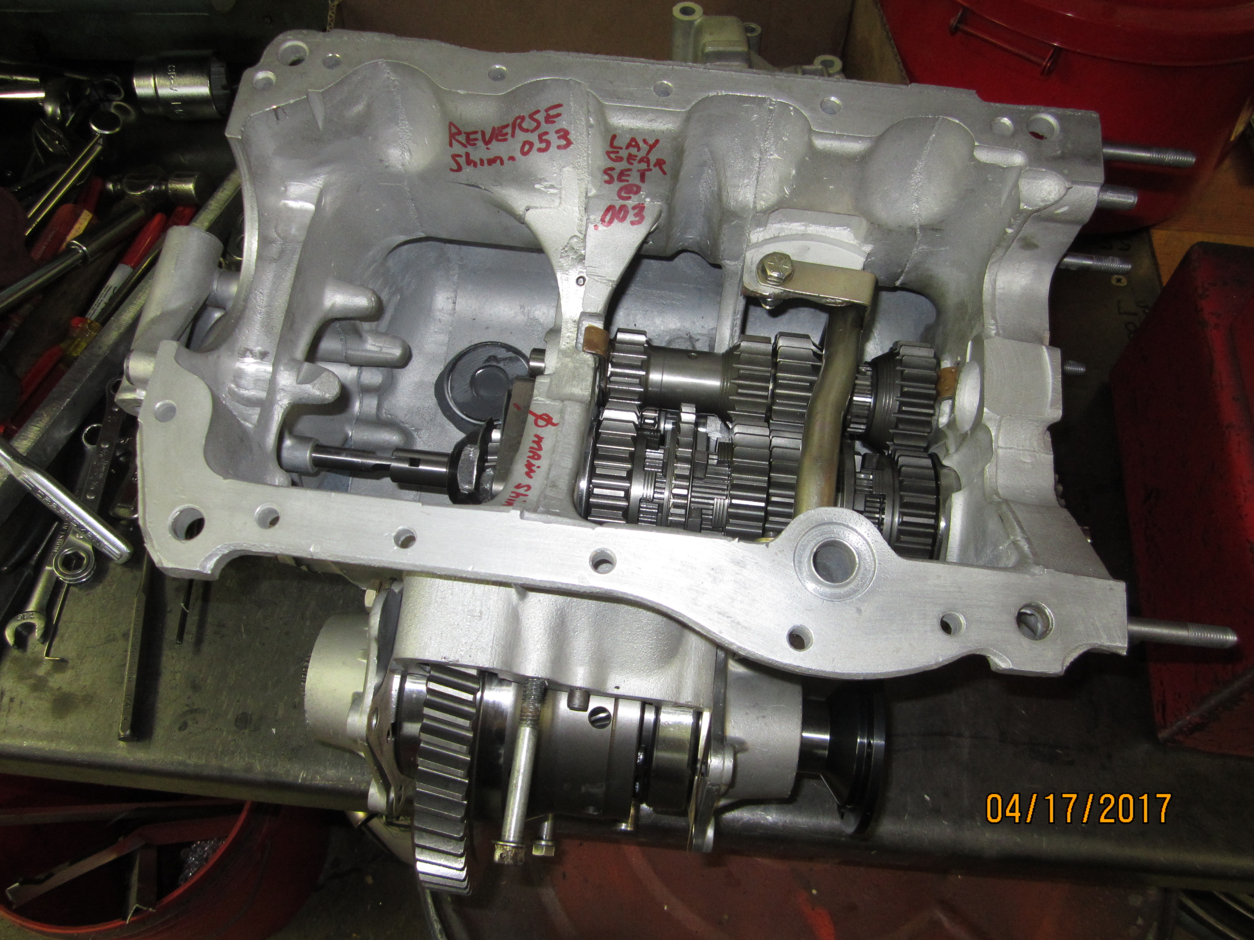 Holger Transmission and rear end shimming 003